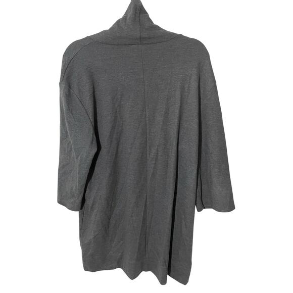 Zara Women's Heathered Gray L Turtleneck Lagenlook Minimalist Long Sleeve Dress - Picture 3 of 4